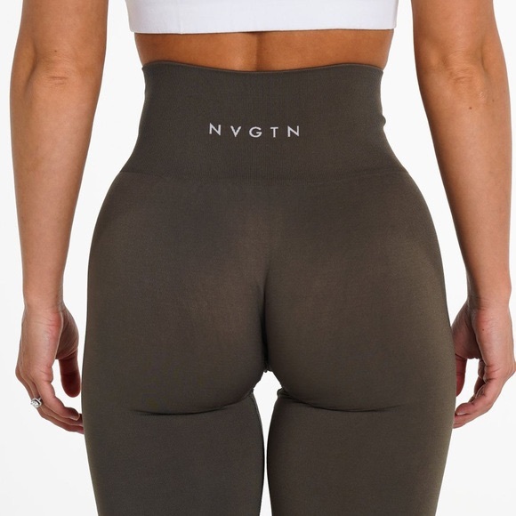 New NVGTN Olive Solid Seamless Leggings Small - Picture 2 of 5